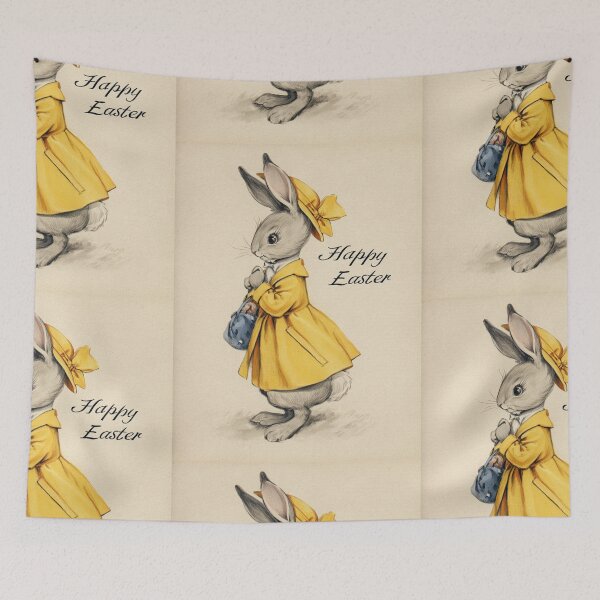 Item preview, Retro vintage Happy Easter card designed and sold by MendaciousMina.