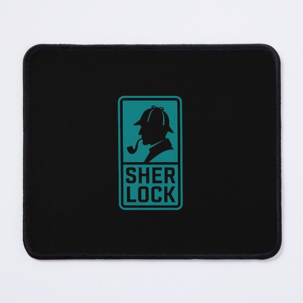 Item preview, Teal Sherlock Holmes Silhouette Text Design designed and sold by Fenay Designs.