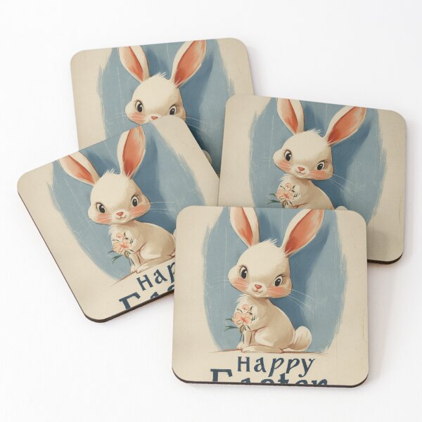 Item preview, Retro vintage Happy Easter card designed and sold by MendaciousMina.