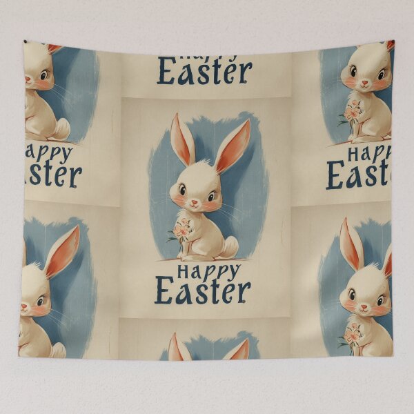 Item preview, Retro vintage Happy Easter card designed and sold by MendaciousMina.