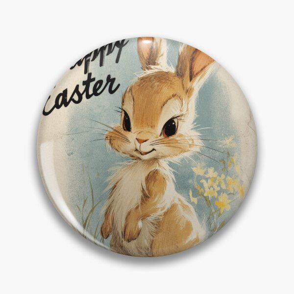 Item preview, Retro vintage Happy Easter card designed and sold by MendaciousMina.