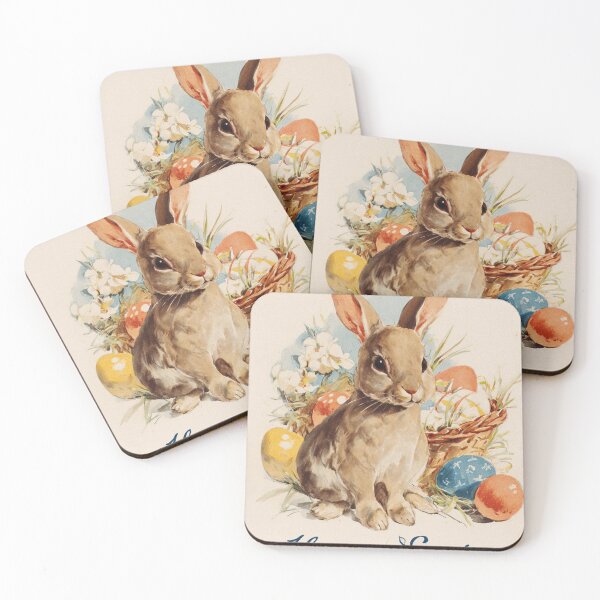 Item preview, Retro vintage Happy Easter card designed and sold by MendaciousMina.