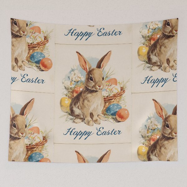 Item preview, Retro vintage Happy Easter card designed and sold by MendaciousMina.