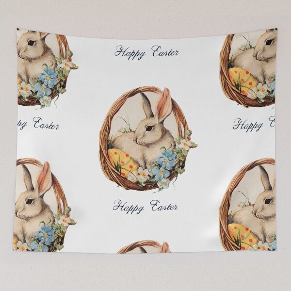 Item preview, Retro vintage Happy Easter card designed and sold by MendaciousMina.