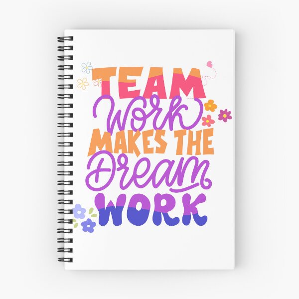 Item preview, Team Work Makes the Dream Work Colorful Motivational Teamwork Quote Design designed and sold by TeeTimeMeTime.