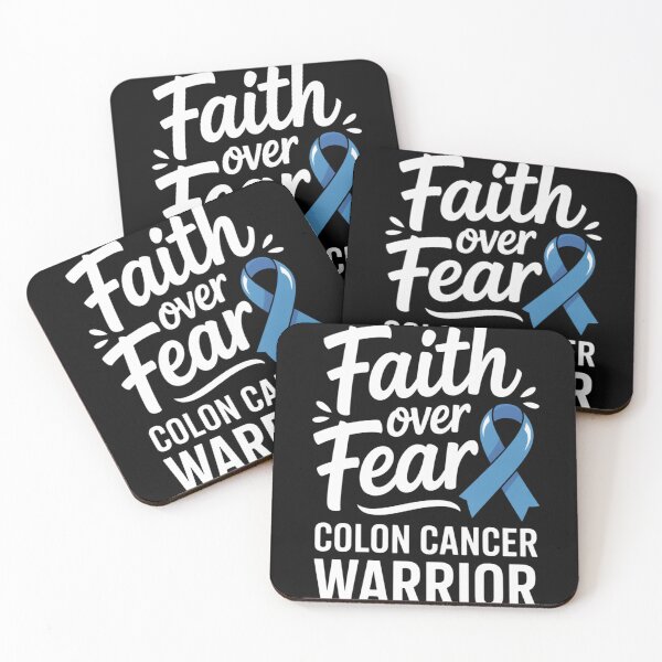 Item preview, Faith Over Fear Colon Cancer Warrior Blue Ribbon Awareness Shirt designed and sold by DarylWelsh2024.