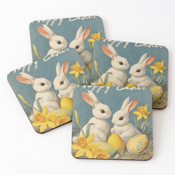 Item preview, Retro vintage Happy Easter card designed and sold by MendaciousMina.