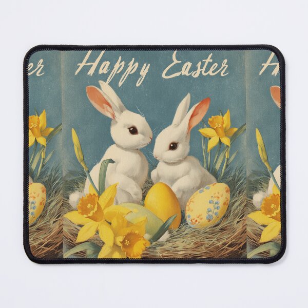 Item preview, Retro vintage Happy Easter card designed and sold by MendaciousMina.