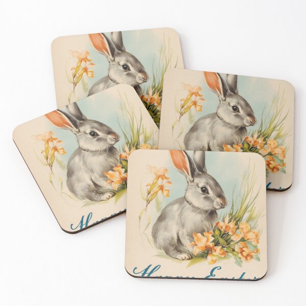 Item preview, Retro vintage Happy Easter card designed and sold by MendaciousMina.