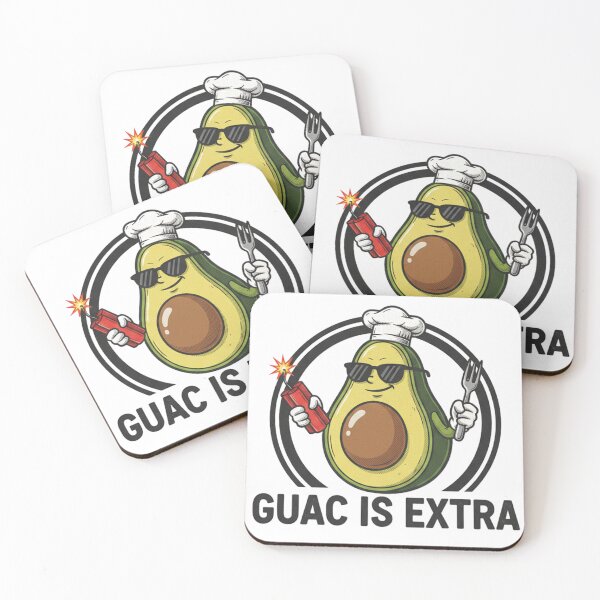Item preview, Guac Is Extra Avocado Chef - Funny Dynamite & Fork Design designed and sold by LessSugar.