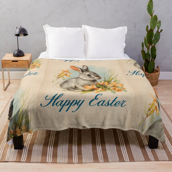 Item preview, Retro vintage Happy Easter card designed and sold by MendaciousMina.