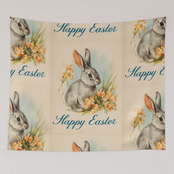 Item preview, Retro vintage Happy Easter card designed and sold by MendaciousMina.