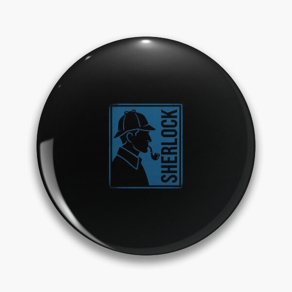 Item preview, Sherlock Holmes Blue Silhouette Detective Design designed and sold by Fenay Designs.