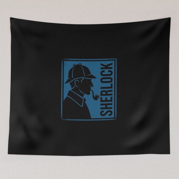 Item preview, Sherlock Holmes Blue Silhouette Detective Design designed and sold by Fenay Designs.