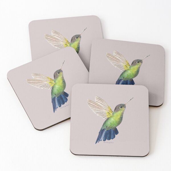 Item preview, Little Hummingbird Watercolor Painting – Bird Art Print & Nature Illustration designed and sold by watercolorbytelma.