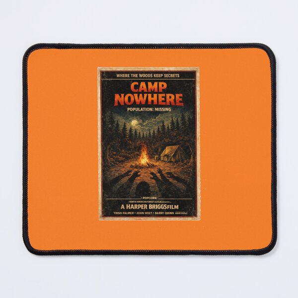 Item preview, Camp Nowhere Horror Camping Shirt, Population Missing Vintage Horror Poster Tee designed and sold by GhostDawgs.