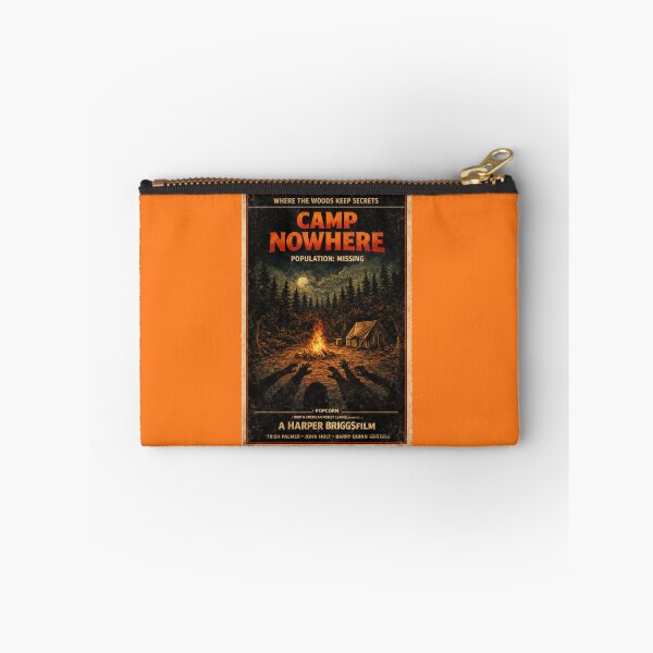 Item preview, Camp Nowhere Horror Camping Shirt, Population Missing Vintage Horror Poster Tee designed and sold by GhostDawgs.