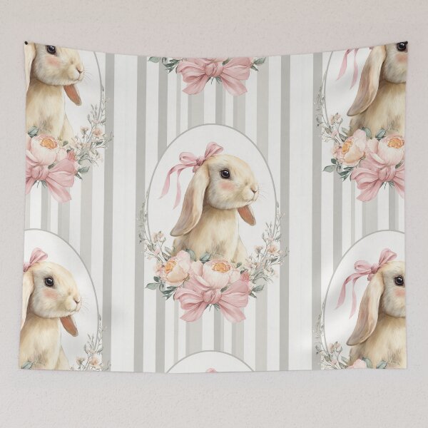 Item preview, Cute bunny with flowers designed and sold by MendaciousMina.