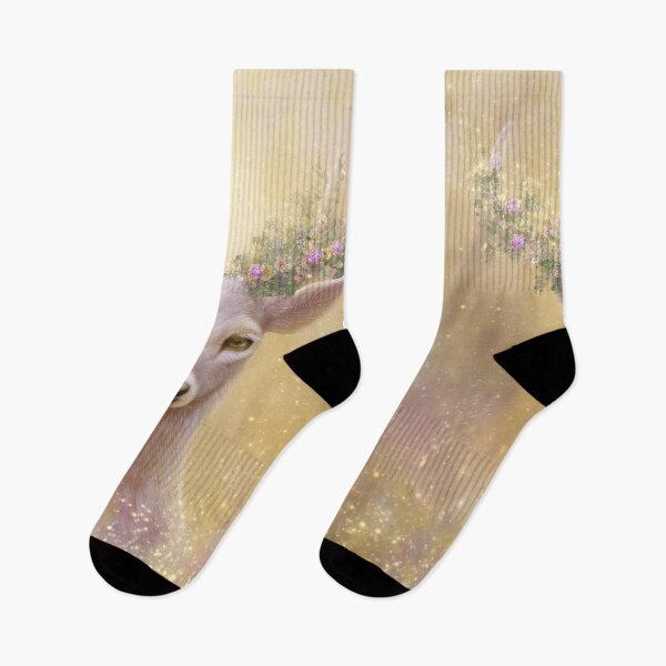 Item preview, Mystical floral Deer – ethereal woodland fantasy art designed and sold by olenapetol.
