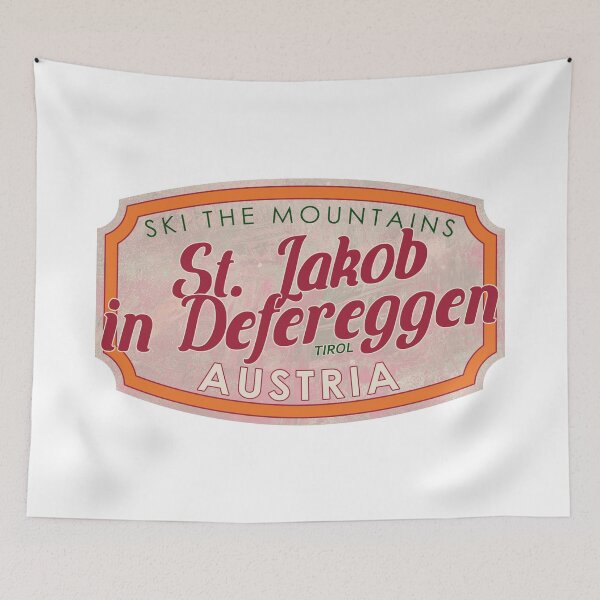 Item preview, St. Jakob in Defereggen, Austria, Tirol, Ski, textured skiing badge designed and sold by Wanderful-roads.
