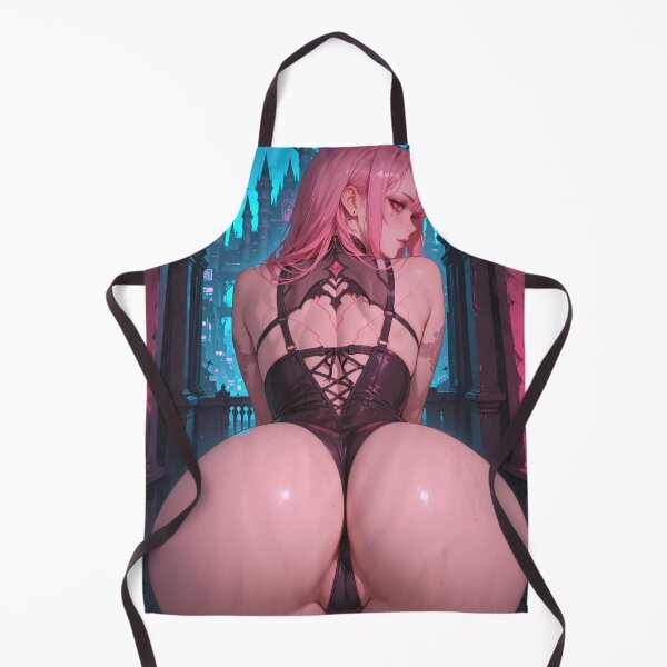 Item preview, Anime waifu vampire cyberpunk with pink hair designed and sold by Planet Utoppia.
