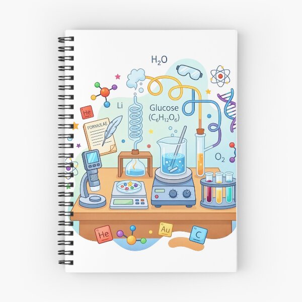 Item preview, Cute Chemistry Lab Cartoon Sticker – Science Experiment Illustration designed and sold by Infinite Art Lab.