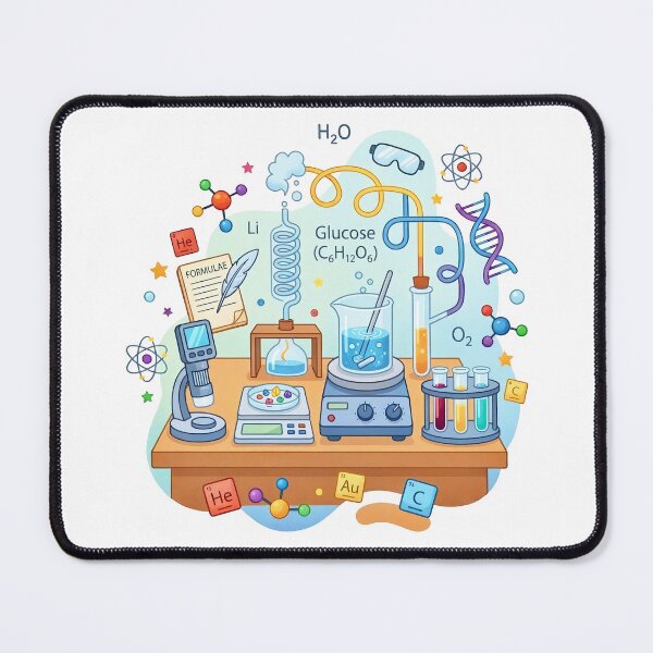 Item preview, Cute Chemistry Lab Cartoon Sticker – Science Experiment Illustration designed and sold by Infinite Art Lab.