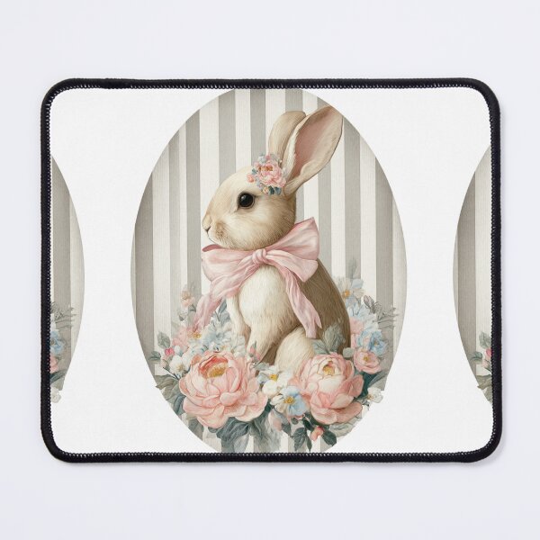 Item preview, Cute bunny with flowers designed and sold by MendaciousMina.