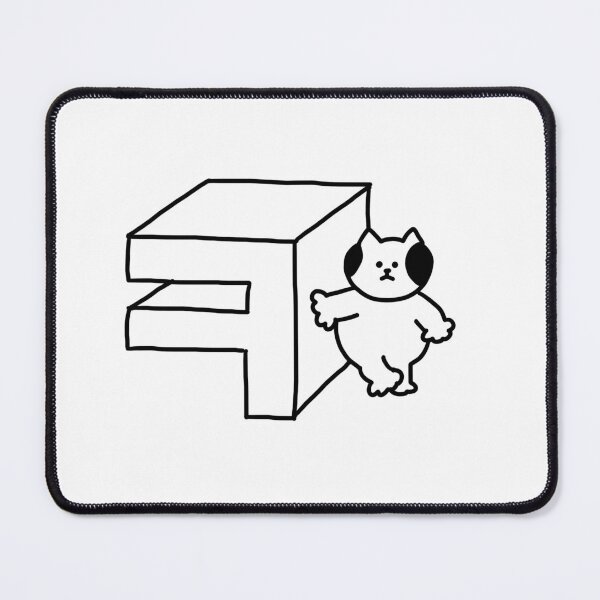Item preview, a Cat next to ㅋ designed and sold by superbaechoo.
