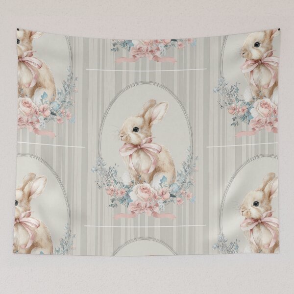 Item preview, Cute bunny with flowers designed and sold by MendaciousMina.