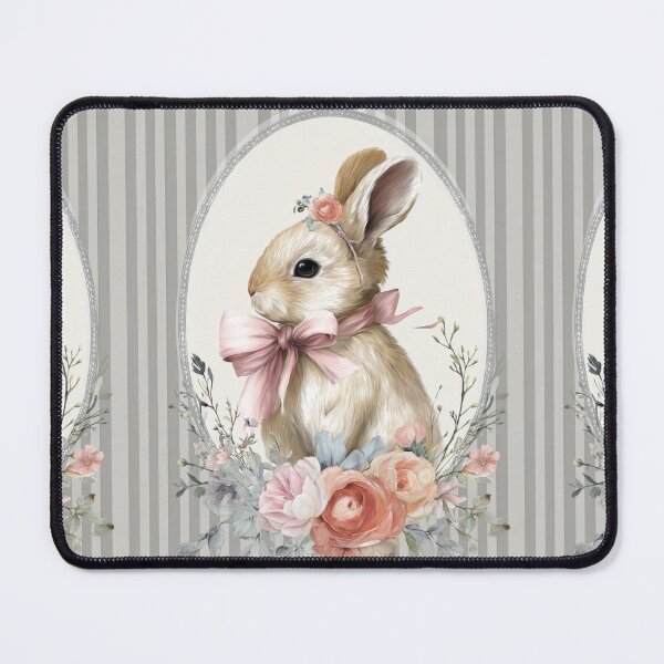 Item preview, Cute bunny with flowers designed and sold by MendaciousMina.