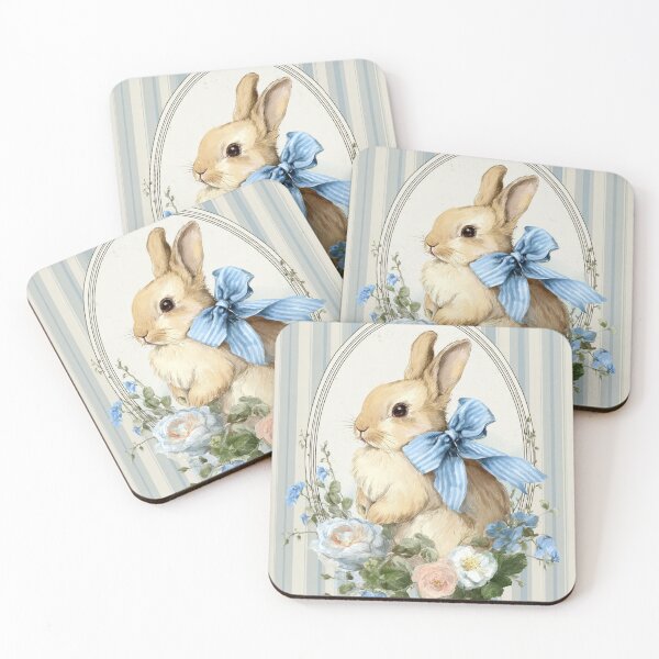 Item preview, Cute bunny with flowers designed and sold by MendaciousMina.