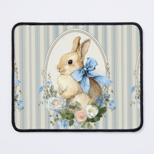 Item preview, Cute bunny with flowers designed and sold by MendaciousMina.