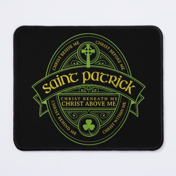 Item preview, Vintage Saint Patrick Irish Celtic Cross Banner Green Gold Distressed Graphic T-Shirt designed and sold by stellarofsea.
