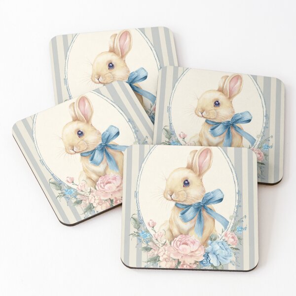 Item preview, Cute bunny with flowers designed and sold by MendaciousMina.