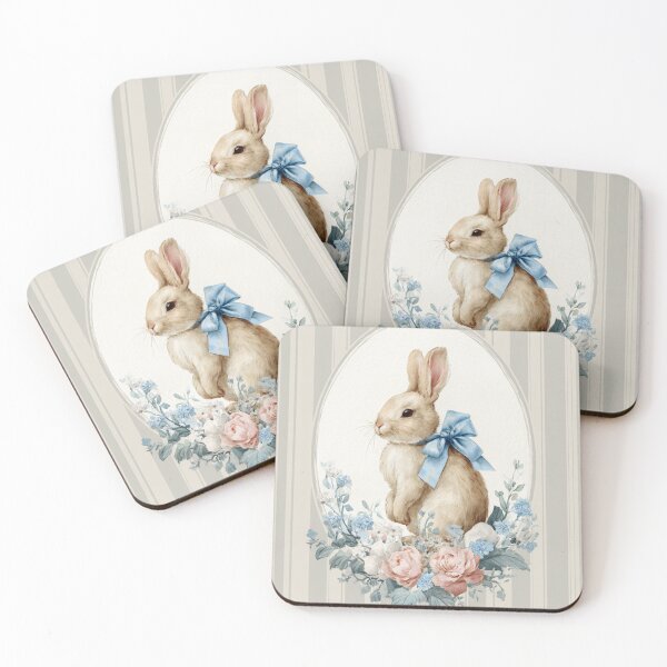 Item preview, Cute bunny with flowers designed and sold by MendaciousMina.