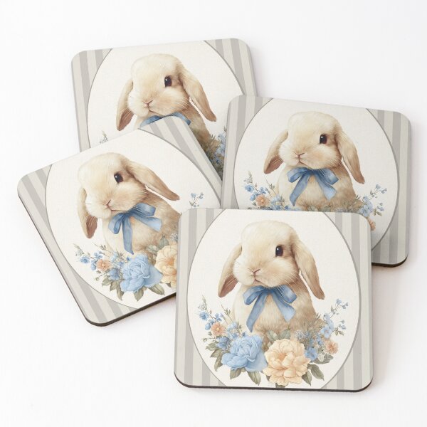 Item preview, Cute bunny with flowers designed and sold by MendaciousMina.