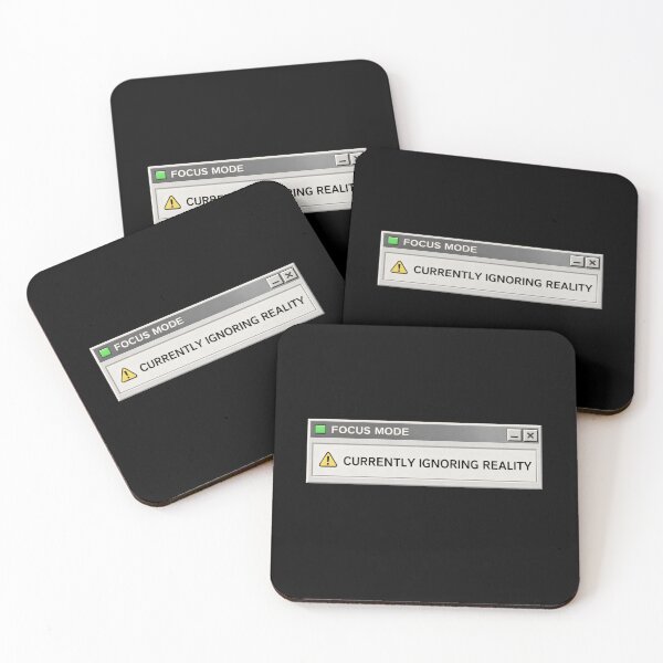 Item preview, Currently Ignoring Reality – Retro System Status Humor designed and sold by Mad Factory Designs.