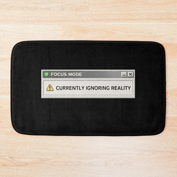 Item preview, Currently Ignoring Reality – Retro System Status Humor designed and sold by Mad Factory Designs.