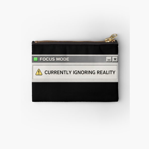 Item preview, Currently Ignoring Reality – Retro System Status Humor designed and sold by Mad Factory Designs.