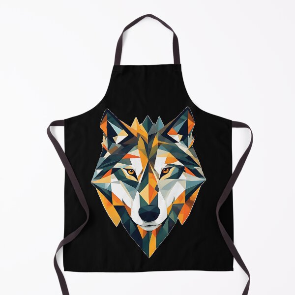 Item preview, Geometric Low Poly Wolf Head designed and sold by UrbanPrts.