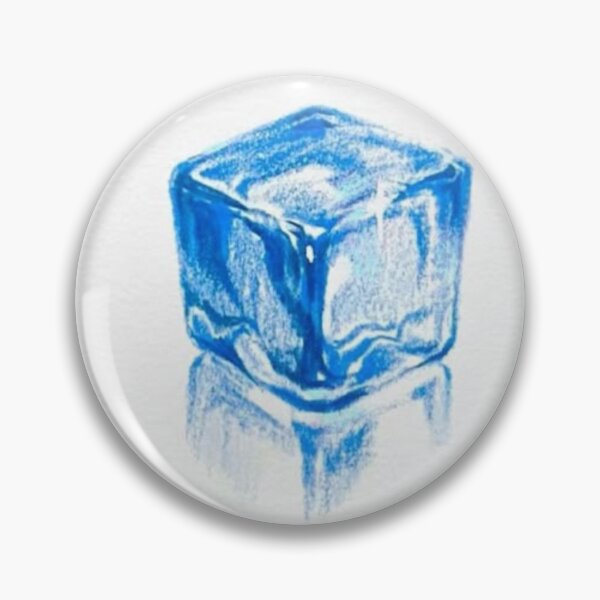 Artikelvorschau, Blauer Eiswürfel – Minimalistische Aquarellillustration entworfen und verkauft von ForestHorizon.