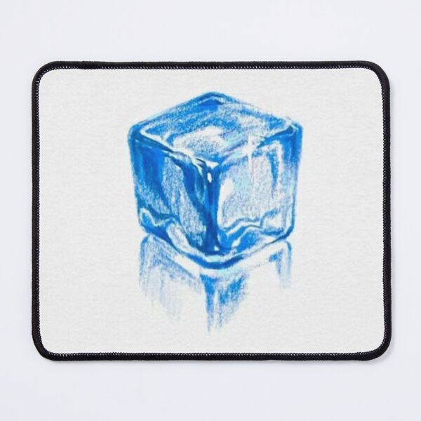 Item preview, Blue Ice Cube – Minimalist Watercolor Illustration designed and sold by ForestHorizon.