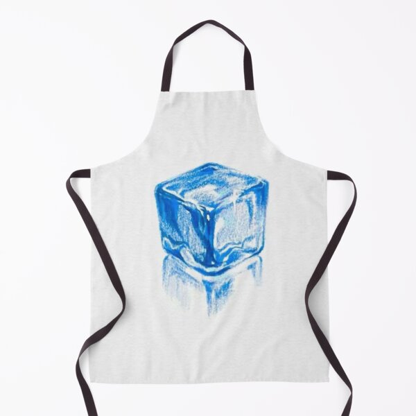 Item preview, Blue Ice Cube – Minimalist Watercolor Illustration designed and sold by ForestHorizon.