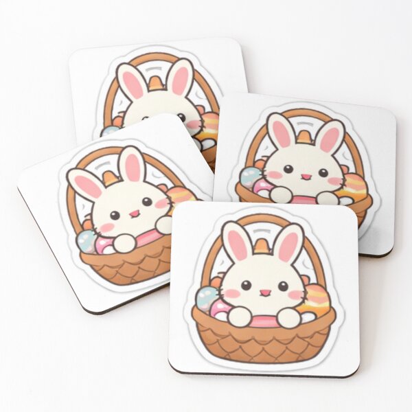 Item preview, Cute Easter Bunny Basket designed and sold by bloomandbeads.eu.