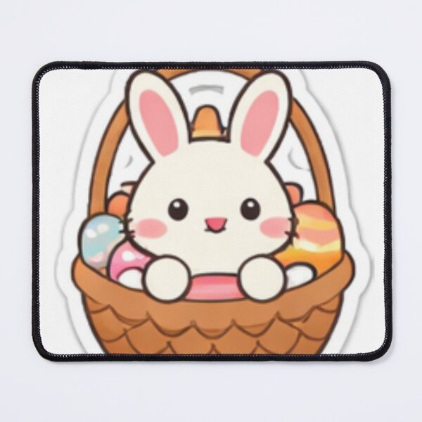 Item preview, Cute Easter Bunny Basket designed and sold by bloomandbeads.eu.