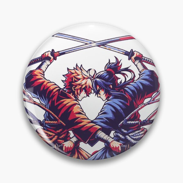 Item preview, Epic Samurai Duo Back to Back Illustration designed and sold by nikita021.