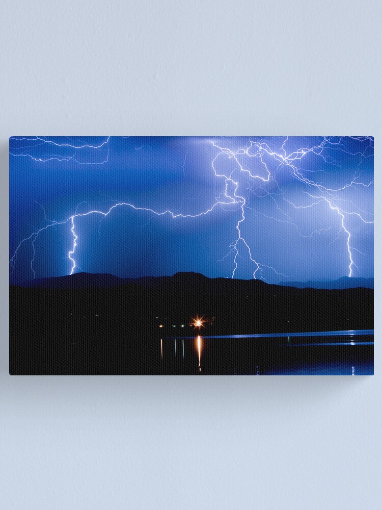 Alternate view of Lightning Blues Canvas Print