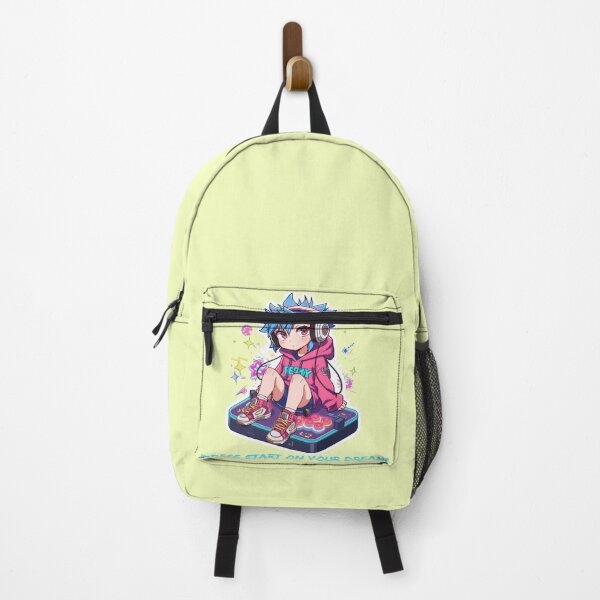 Item preview, Press Start on Your Dreams Retro Anime Gamer designed and sold by Animepopstudio.
