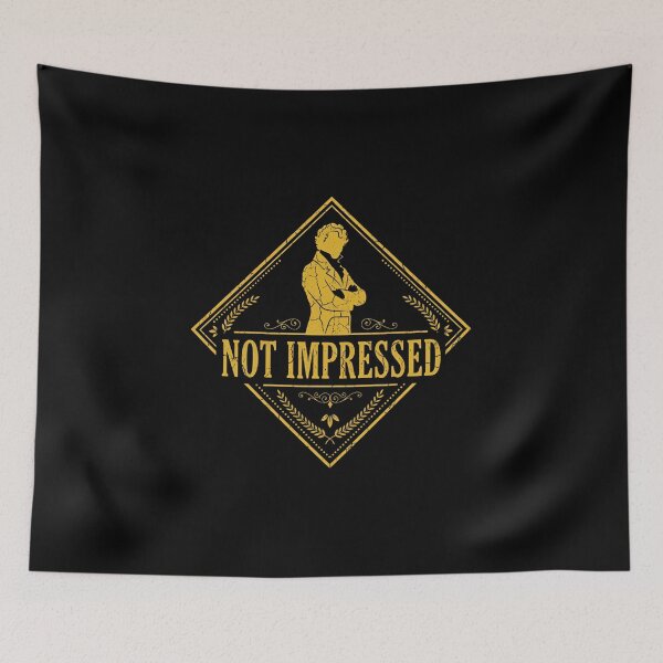 Item preview, Not Impressed Mr Darcy Pride and Prejudice Jane Austen Quote designed and sold by Fenay Designs.